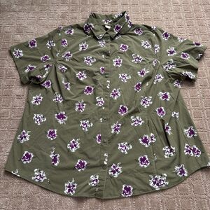 Duluth Trading Sidewinder Cap Sleeve Gardening Shirt Women's 2X UPF Breathable